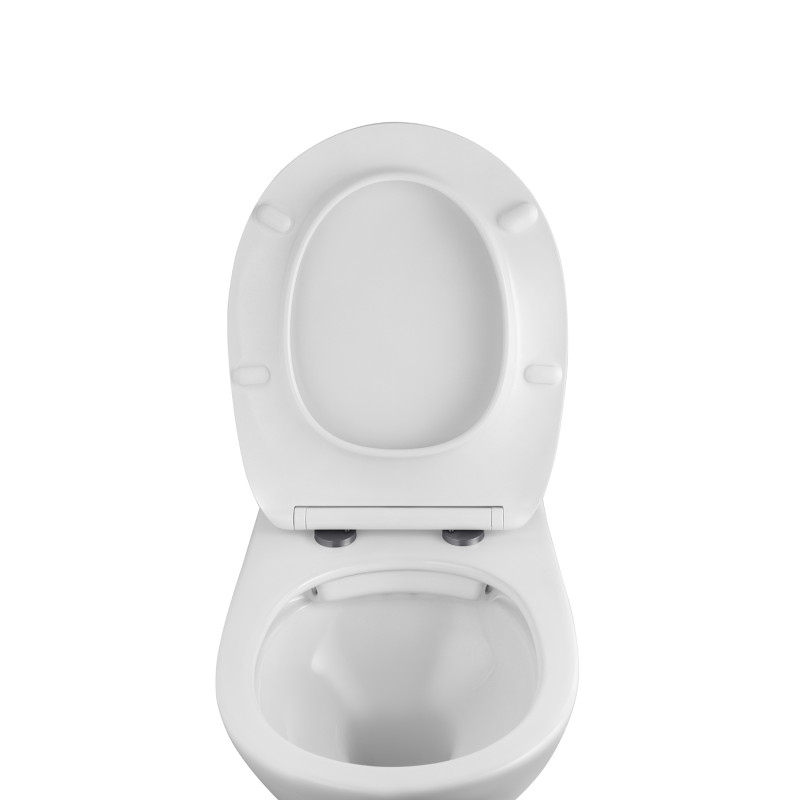Комплект 4 в 1: Інсталяція GROHE Solido 3 в 1 3884966Q + Унітаз безобідковий Kroner Oker WHI533536 RIMLESS з сидінням Slim Duroplast / Soft-close / Quick relase KO533536WHIR (3884966KO533536)