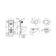 Комплект 4 в 1: Інсталяція Grohe Rapid SL 3 в 1 38772001 + Унітаз безободковий Kroner Oker WHI533536 RIMLESS з сидінням Slim Duroplast / Soft-close / Quick relase KO533536WHIR (38772001KO533536)