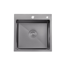 Кухонна мийка Kroner KRP Schwarze - 4545HM PVD (3.0/1.0 мм)