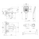 Набор змішувачів Kroner Makon-C060 + змішувач Makon-C030-T+ змішувач Makon-C010