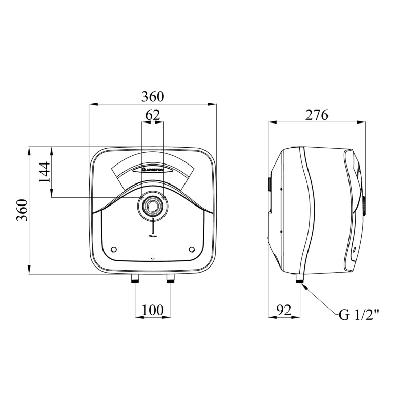 Водонагрівач Ariston Andris Rs 10/3 з мокрим ТЕНом 3100631