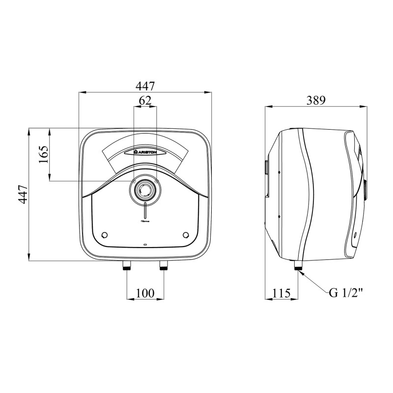 Водонагрівач Ariston Andris Rs 30/3 з мокрим ТЕНом 3100635