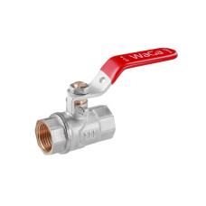 Кран кульовий WaGa 1/2" ВВ PN40 ручка, нікельований