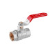 Кран кульовий WaGa 1/2" ВВ PN40 ручка, нікельований