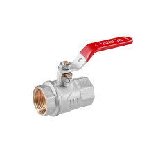 Кран кульовий WaGa 3/4" ВВ PN40 ручка, нікельований