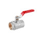 Кран кульовий WaGa 3/4" ВВ PN40 ручка, нікельований