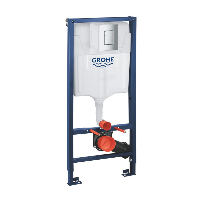 Комплект 4 в 1: Інсталяція Grohe Rapid SL 3 в 1 38772001 + Унітаз підвісний безобідковий Kroner Eifel WHI493436 TORNADO з сидінням (38772001KE493436T)