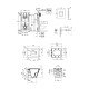 Комплект 4 в 1: Інсталяція GROHE Solido 3 в 1 3884966Q + Унітаз безобідковий Kroner Eifel WHI493436 TORNADO з сидінням Slim Duroplast / Soft-close / Quick relase KE493436WHIT (3884966KE493436T)