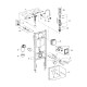 Комплект 4 в 1: Інсталяція GROHE Solido 3 в 1 3884966Q + Унітаз безобідковий Kroner Eifel WHI493436 TORNADO з сидінням Slim Duroplast / Soft-close / Quick relase KE493436WHIT (3884966KE493436T)