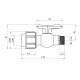 Кран ПЕ SantehPlast 20х1/2" РЗ