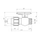 Кран ПЕ SantehPlast 40х1 1/4" РВ