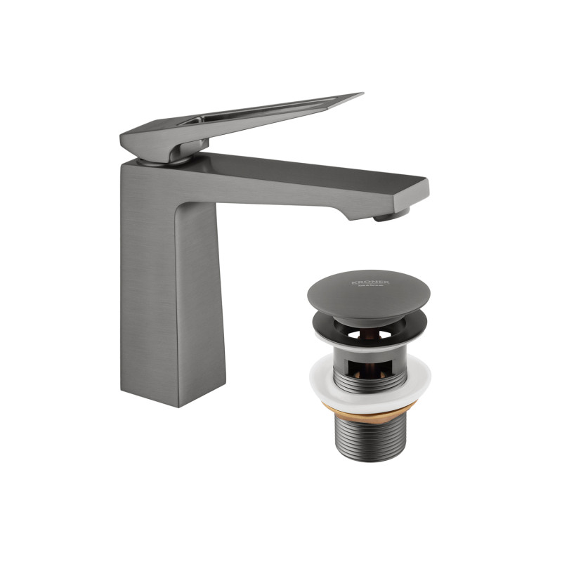 Змішувач для раковини Kroner KRP Ersel - GRP0110BV з донним клапаном