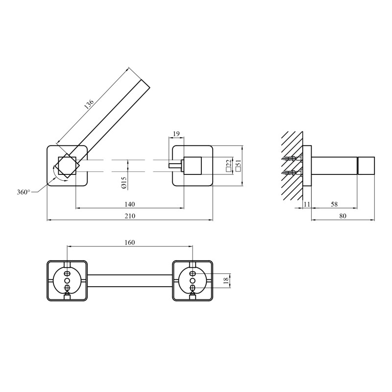 Тримач для туалетного паперу Kroner KRP Graz - GRP61907