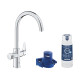 Змішувач для кухні Grohe Blue Pure StartCurve 30592000 з фільтром Blue S-Size 40404001 та головкою 64508001 (30594040)