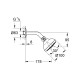 Лійка для верхнього душу Grohe New Tempesta 100 26088001
