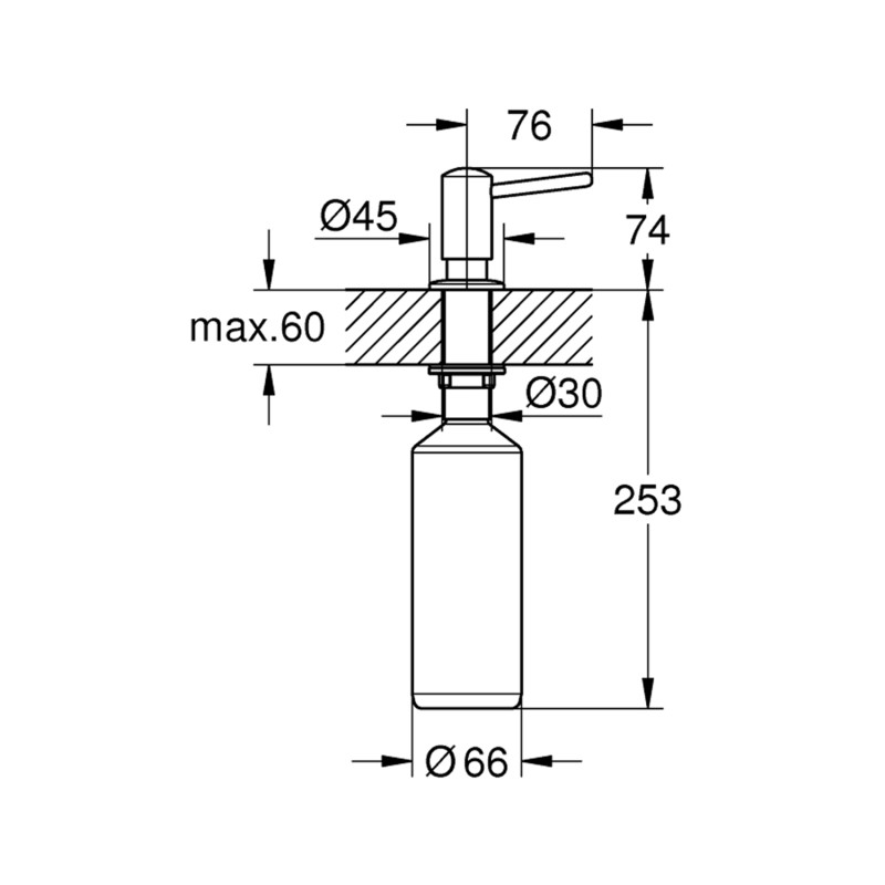 Дозатор для миючого засобу Grohe Contemporary 1021652430