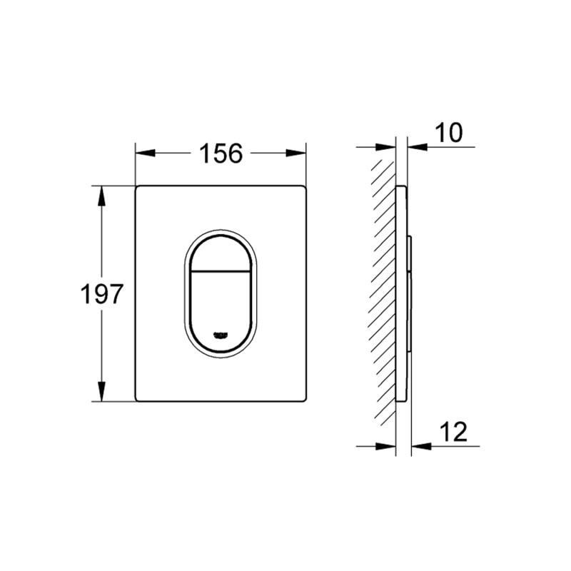 Панель змиву для унітаза Grohe Arena Cosmopolitan 38844SH0