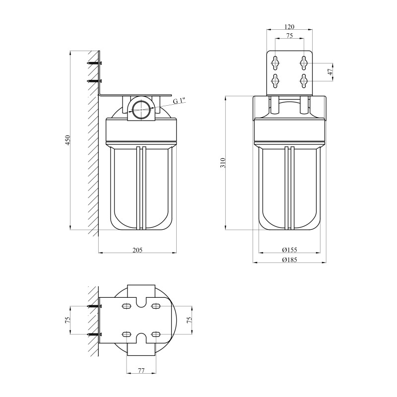 Фільтр магістральний SantehPlast BB10-1"