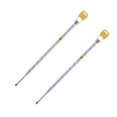 Гнучка підводка для підключення змішувача Kroner KRM 1/2"хМ10 ВЗ 50 см в нейлоновому обплетенні покритому ПВХ (пара)