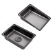 Кухонна мийка Kroner KRP Schwarze - SET7545F3HM PVD (3.0/0.8 мм)