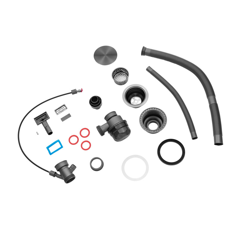 Кухонна мийка Kroner KRP Schwarze - SET7545F3HM PVD (3.0/0.8 мм)