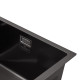 Кухонна мийка Kroner KRP Schwarze - SET7545F4HM PVD (3.0/0.8 мм)