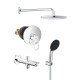 Душова система прихованого монтажу Grohe Vitalio Start 250 з виливом для ванни та змішувачем Bauloop UA290810R3