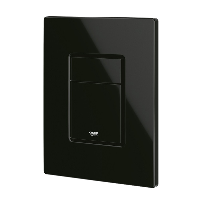 Комплект 4 в 1: Інсталяція Grohe Solido 2 в 1 38971000 + Панель змиву для унітаза Even Black 38966KV0 + Унітаз підвісний безобідковий Kroner Armada WHI513636 RIMLESS з сидінням Slim Duroplast / Soft-close / Quick relase KA513636WHIR (38971966KV0KA51R)