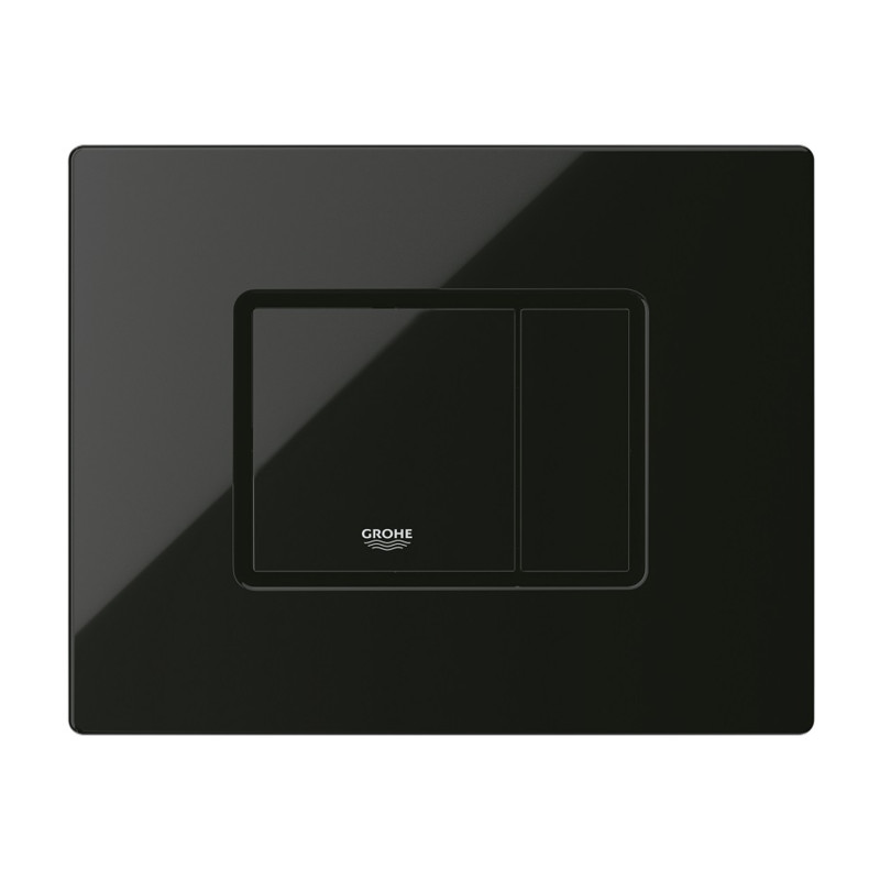 Комплект 4 в 1: Інсталяція Grohe Solido 2 в 1 38971000 + Панель змиву для унітаза Even Black 38966KV0 + Унітаз підвісний безобідковий Kroner Armada WHI513636 RIMLESS з сидінням Slim Duroplast / Soft-close / Quick relase KA513636WHIR (38971966KV0KA51R)