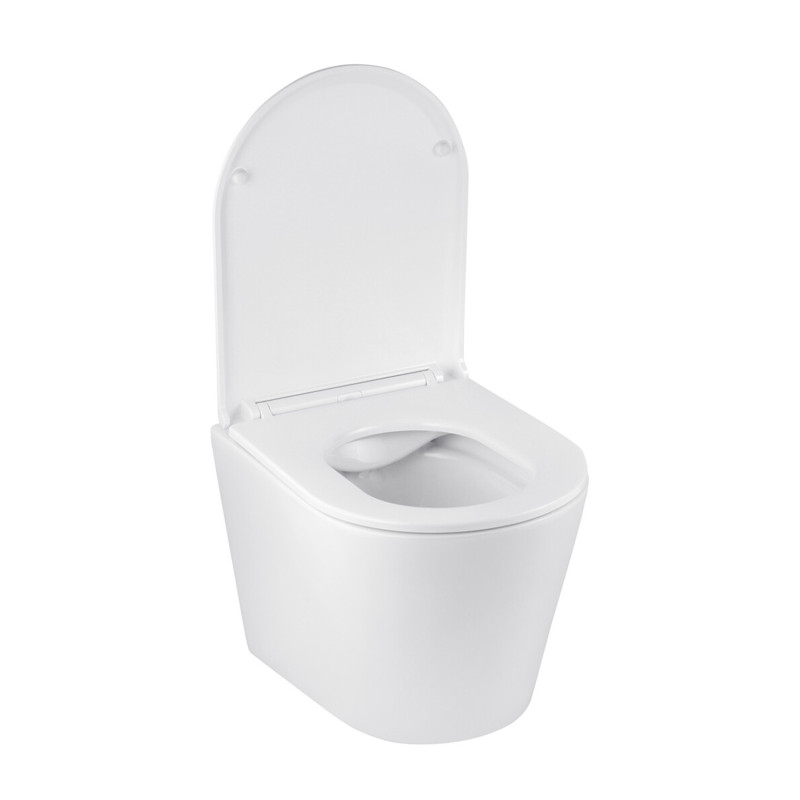 Комплект 4 в 1: Інсталяція Grohe Solido 2 в 1 38971000 + Панель змиву для унітаза Even Black 38966KV0 + Унітаз підвісний безобідковий Kroner Armada WHI513636 RIMLESS з сидінням Slim Duroplast / Soft-close / Quick relase KA513636WHIR (38971966KV0KA51R)