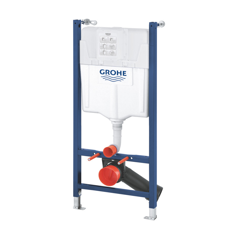 Комплект 4 в 1: Інсталяція Grohe Solido 2 в 1 38971000 + Панель змиву для унітаза Even Black 38966KV0 + Унітаз підвісний безобідковий Kroner Armada WHI513636 RIMLESS з сидінням Slim Duroplast / Soft-close / Quick relase KA513636WHIR (38971966KV0KA51R)