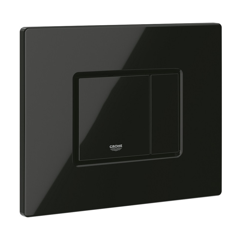 Комплект 4 в 1: Інсталяція Grohe Solido 2 в 1 38971000 + Панель змиву для унітаза Even Black 38966KV0 + Унітаз підвісний безобідковий Kroner Armada WHI513636 RIMLESS з сидінням Slim Duroplast / Soft-close / Quick relase KA513636WHIR (38971966KV0KA51R)