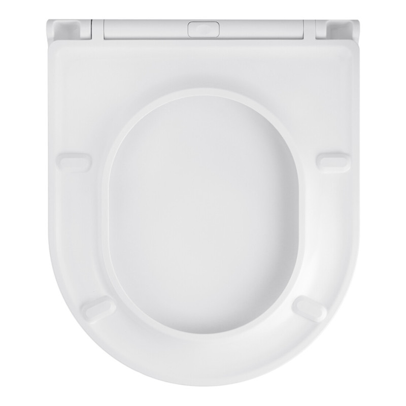 Комплект 4 в 1: Інсталяція Grohe Solido 2 в 1 38971000 + Панель змиву для унітаза Grohe Even Black 38966KV0 + Унітаз безобідковий Kroner Harz WHI483632 TORNADO з сидінням Slim Duroplast / Soft-close / Quick relase KH483632WHIT (38971966KV0KH48T)