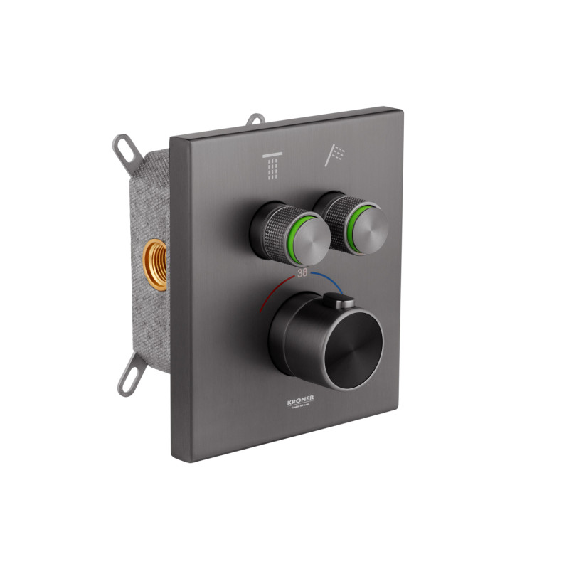 Душова система прихованого монтажу термостатична Kroner Element Thermo 211461-5301