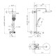 Душова система термостатична Kroner KRP Axis Line Thermo-C0636