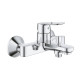 Змішувач для ванни Grohe BauLoop 23603000 з душовою стійкою Vitalio Start 26951001