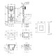 Комплект 4 в 1: Інсталяція Grohe Solido 2 в 1 38971000 + Панель змиву Even Black 38966KV0 + Унітаз Kroner Eifel WHI493436 TORNADO (38971966KV0KE49T)