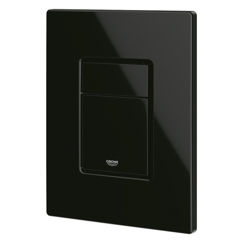 Комплект 4 в 1: Інсталяція Grohe Solido 2 в 1 38971000 + Панель змиву для унітаза Even Black 38966KV0 + Унітаз підвісний безобідковий Kroner Harz WHI493736 TORNADO KH493736WHIT (38971966KV0KH49T)