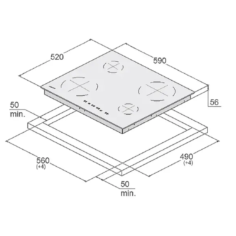 Електрична панель FHV 6760 Black