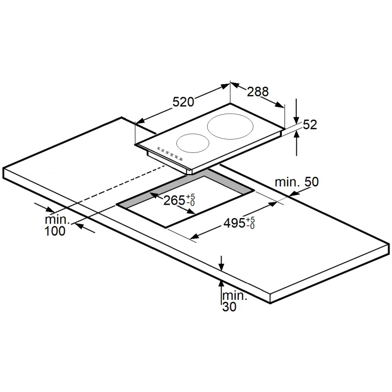 Електрична панель FHV 3450 Black