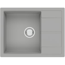 Гранітна мийка Cubix 65x50 Grey Metallic
