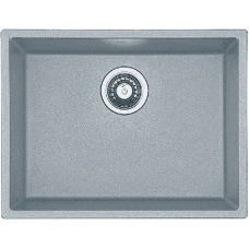 Гранітна мийка Quadro 61x46 Grey Metallic