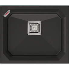 Гранітна мийка Crystal 53x46 Antracit