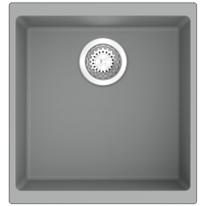 Гранітна мийка Navio 43x46 Grey Metallic