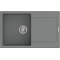 Гранітна мийка Navio 79x50 Grey Metallic