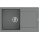 Гранітна мийка Navio 79x50 Grey Metallic
