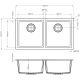 Гранітна мийка Navio 85x46x2 Antracit