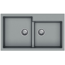 Гранітна мийка Navio 86x50x2 Grey Metallic