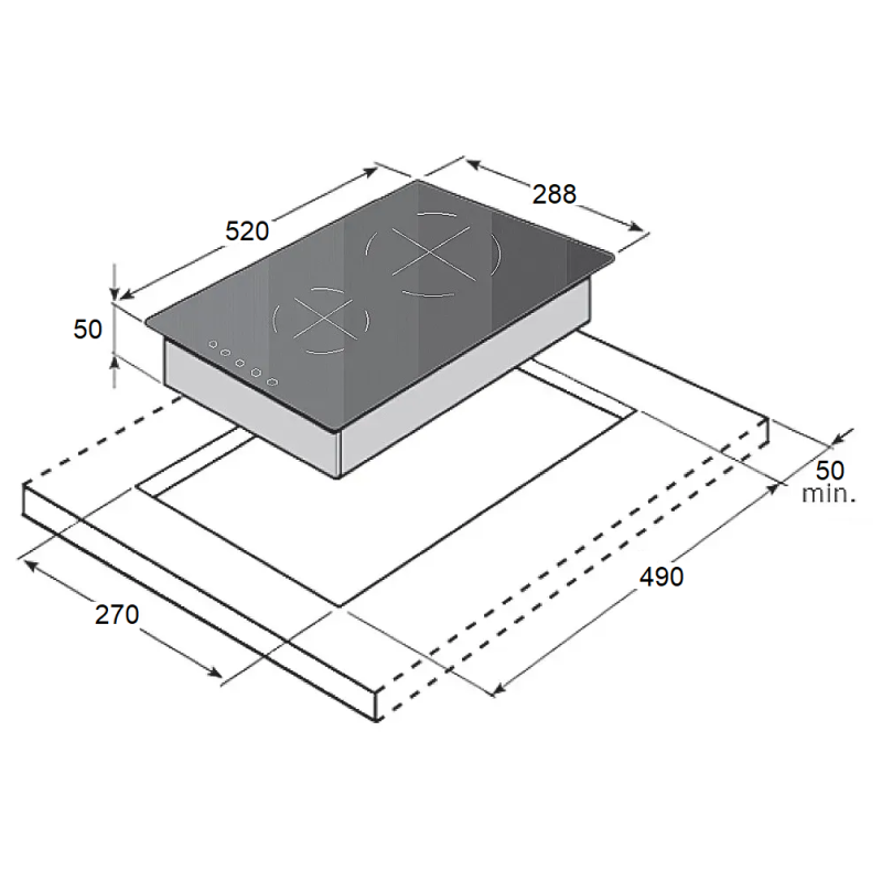 Індукційна панель FIH 3350 Black
