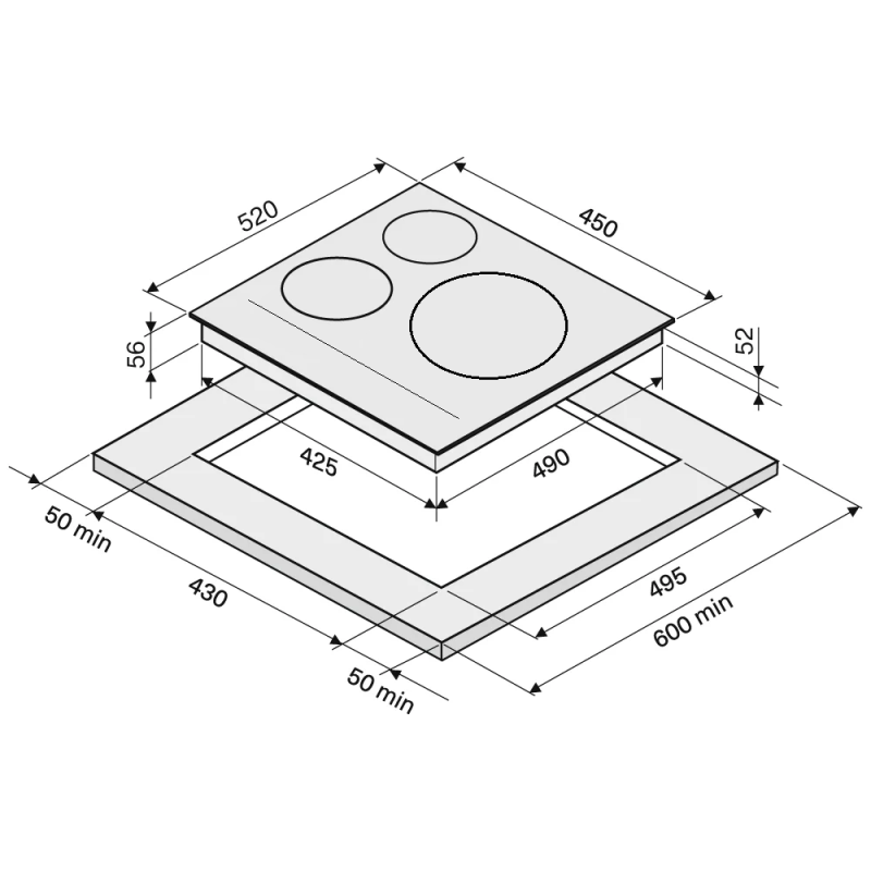 Індукційна панель SIH 540 iNV